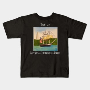 Boston National Historical Park, Old Ironsides Kids T-Shirt